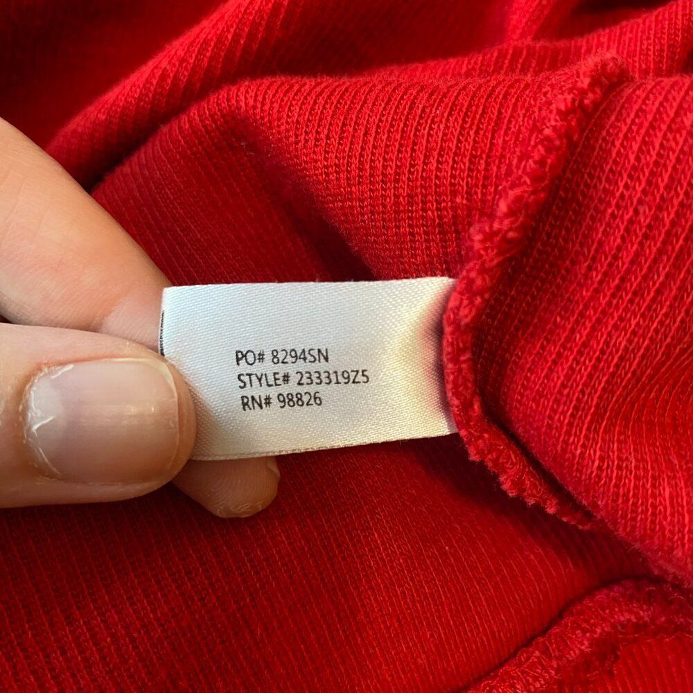 U.S. Polo Assn. Quarter Zip Sweater 100% Cotton Red Men's 2XL - Picture 10 of 11